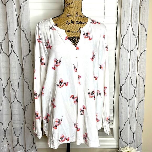 JOULES Floral long sleeve Blouse size 14 - Picture 1 of 8